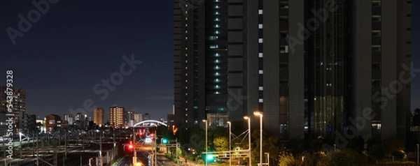 Fototapeta 都会の夜景