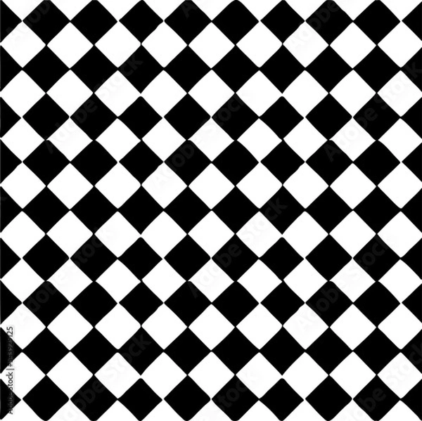 Fototapeta Rough, irregular texture composed of monochrome geometric elements. Overlay distressed grunge background. Abstract vector illustration. Isolated on white background. EPS10