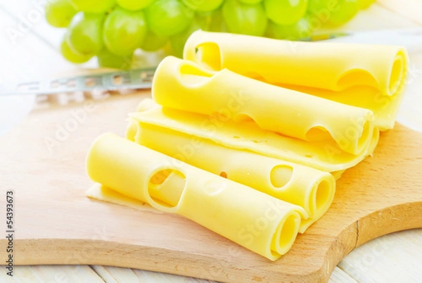 Obraz cheese  and grape