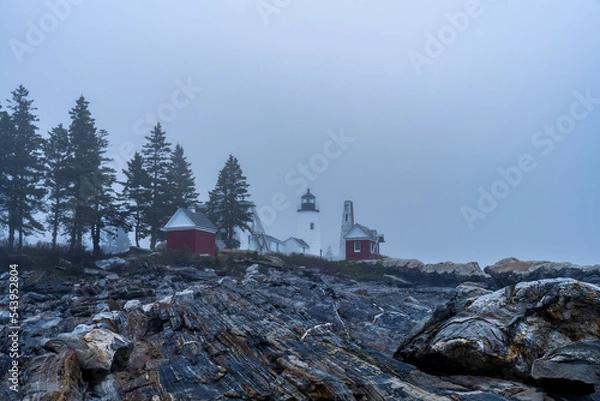Obraz Lighthouse in the Fog