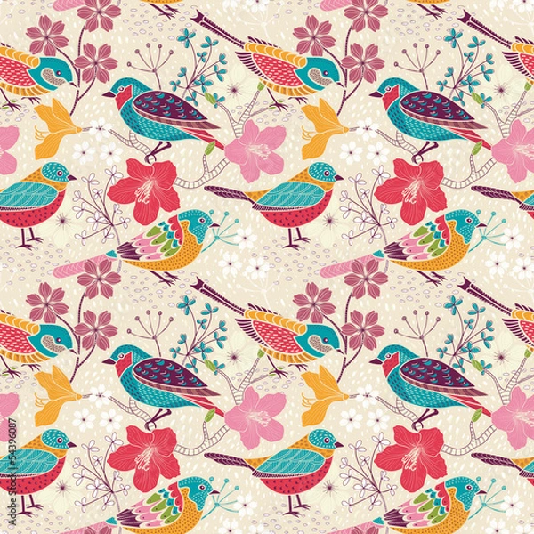 Obraz Seamless floral pattern