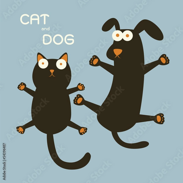 Obraz Cat and Dog