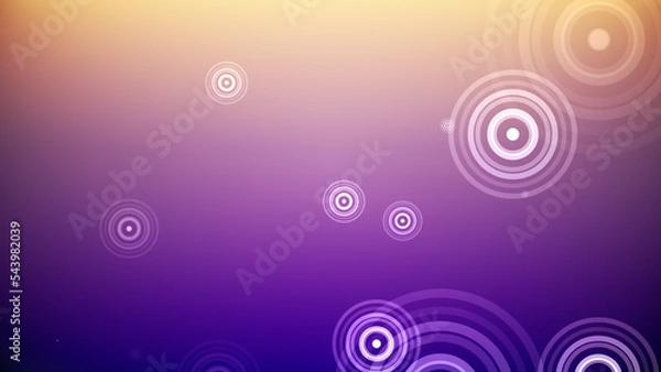 Fototapeta カラフルな背景に円が湧き出る
