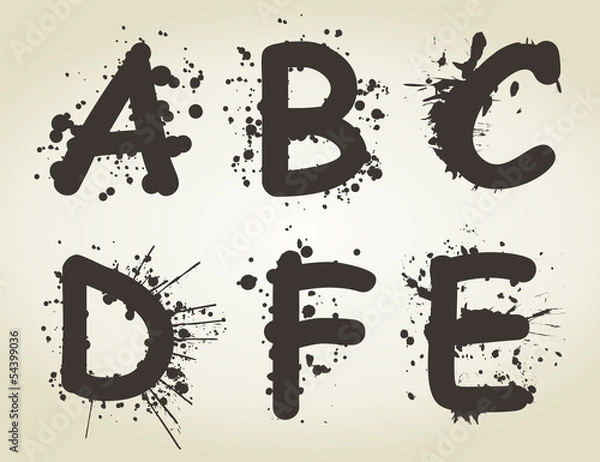 Fototapeta Alphabet a blot2