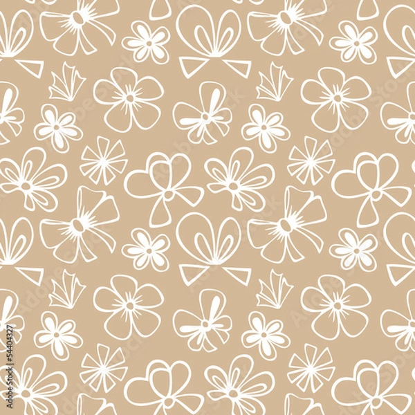 Fototapeta seamless pattern with gift bow