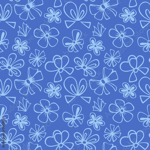 Fototapeta seamless pattern with gift bow