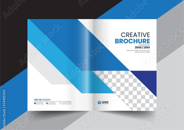 Fototapeta corporate company profile brochure annual report booklet proposal cover page layout concept design