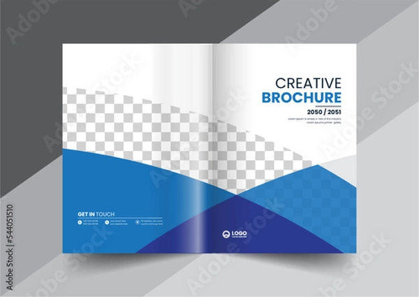 Fototapeta corporate company profile brochure annual report booklet proposal cover page layout concept design