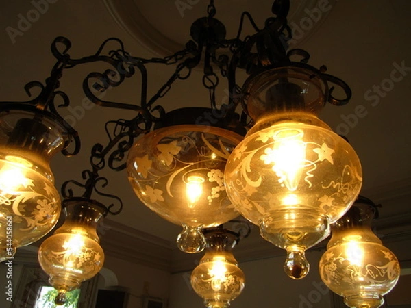 Obraz 洋館のレトロシャンデリア