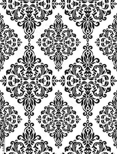Obraz Oriental vector damask patterns for greeting cards and wedding invitations.