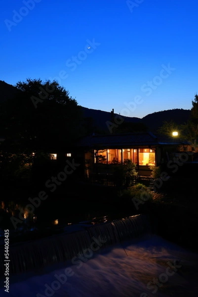 Obraz 渡月橋　嵐山　京都　日本