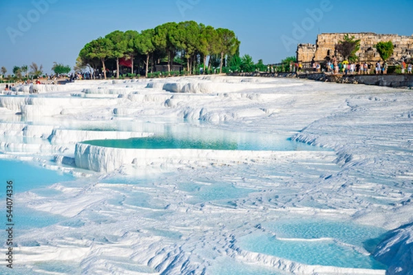 Obraz Natural travertine pools and terraces