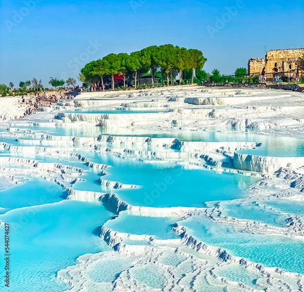 Obraz Pamukkale Travertines Drone Photo