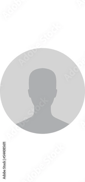 Fototapeta Avatar of a person gray color 