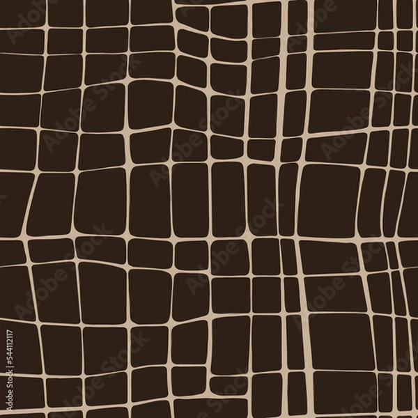 Fototapeta Animal print skin abstract vector hand-drawn seamless patterns with circles for textile design, paper, fabrics, digital, craft and other design purposes
