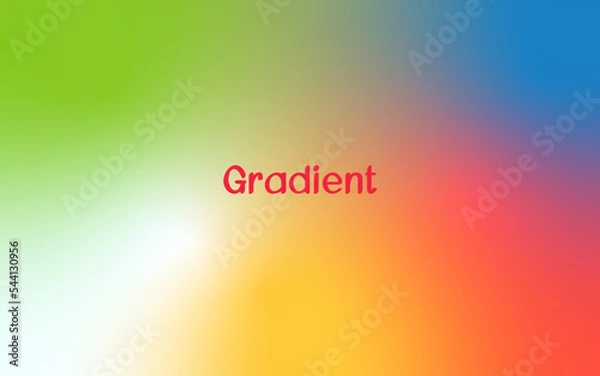 Obraz Gradient abstract background. Blurred bright colors background - vector