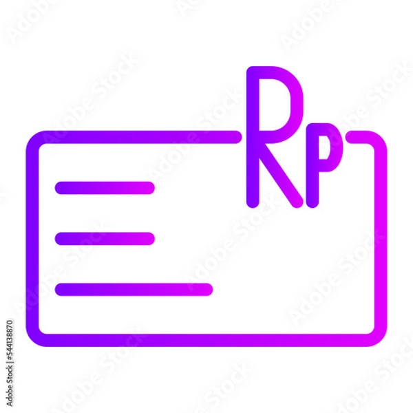 Fototapeta card rupiah