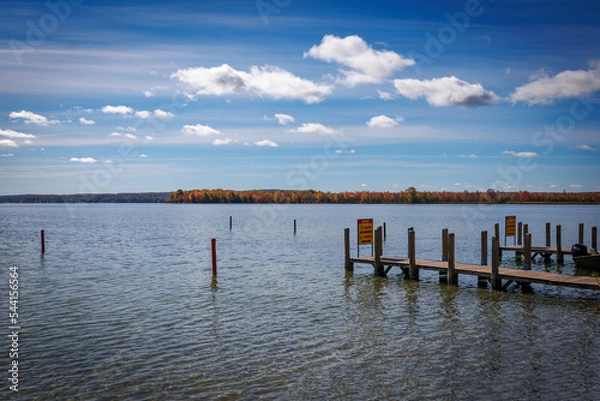 Fototapeta Burt Lake Docks
