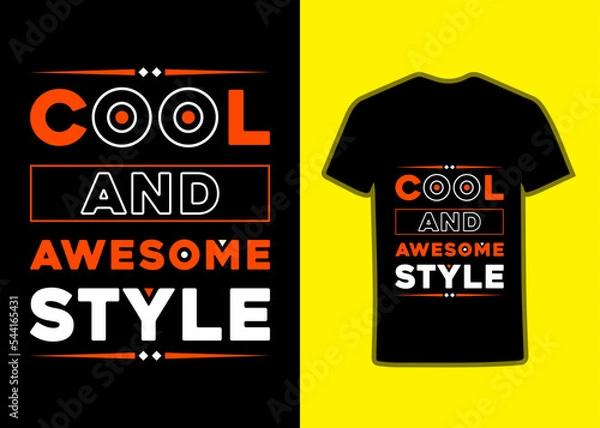 Obraz Cool and awesome style Keep creative thinking modern typography inspirational lettering quotes t shirt design suitable for print design, Suitable for totebags, stickers, mug, hat, and merchandise.
