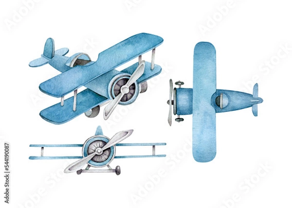 Obraz airplane isolated on white