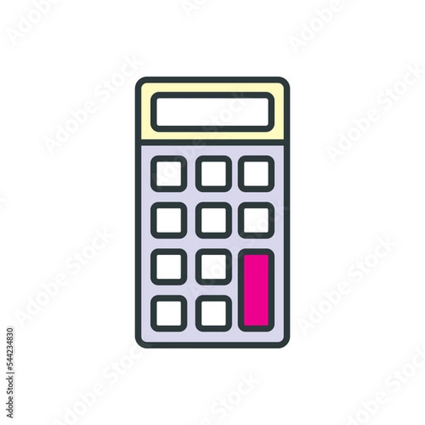 Fototapeta Calculator icon vector design templates