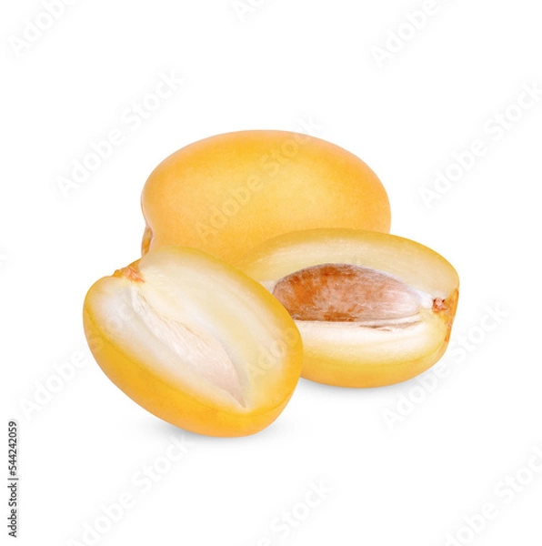 Obraz Fresh dates isolated on transparent background. (.PNG)