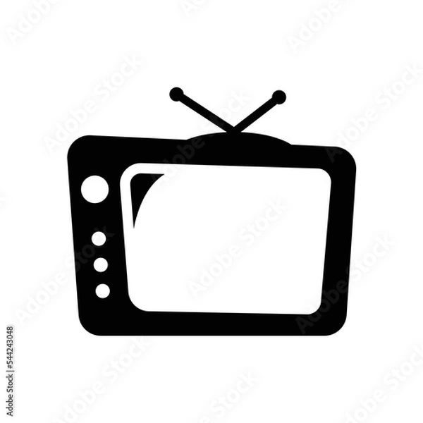 Fototapeta television icon design vector template