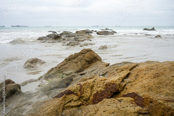 Fototapeta waves on the beach
