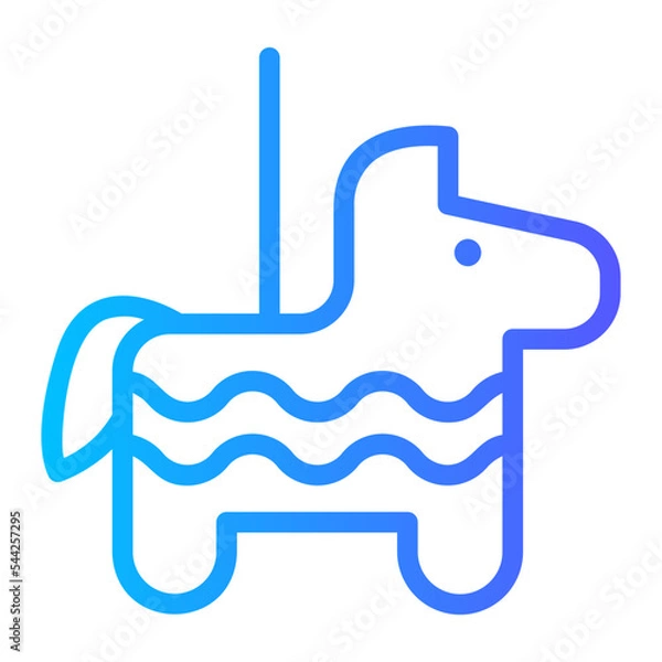 Fototapeta piñata gradient icon