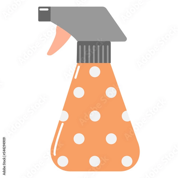 Fototapeta single vector clipart atomizer. Garden, home tools. Polka Dot Water Sprayer.