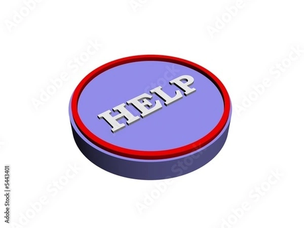 Obraz Help Button