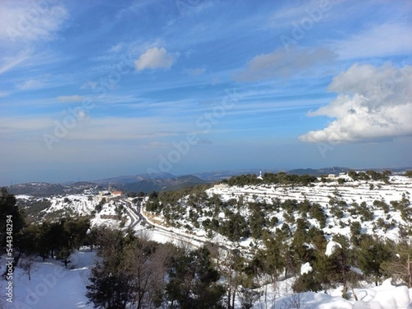 Obraz winter landscape with snow