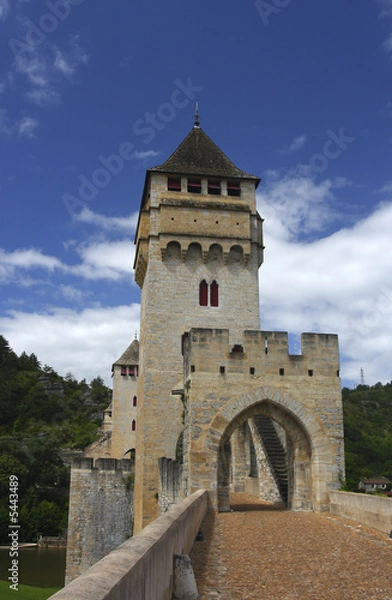 Fototapeta Valantre bridge on the Lot in Cahors