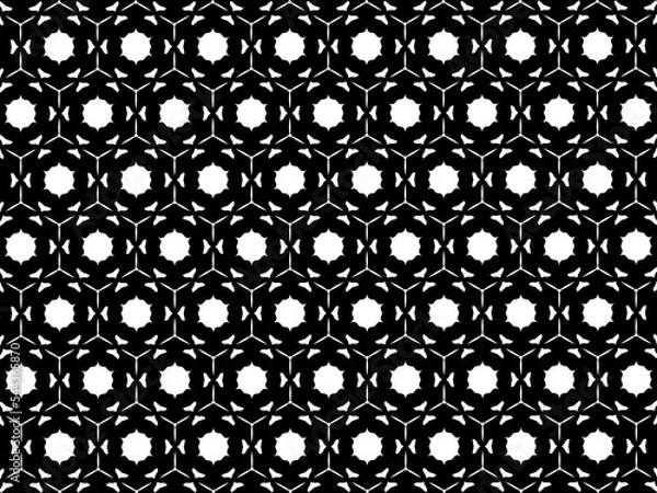 Fototapeta Ornament with elements of black and white colors.