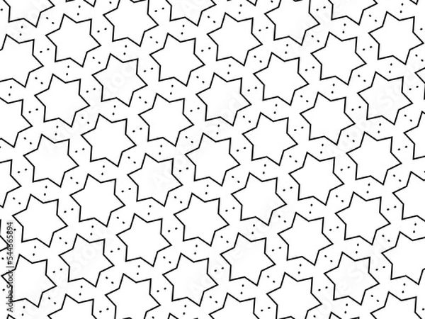 Fototapeta Ornament with elements of black and white colors.