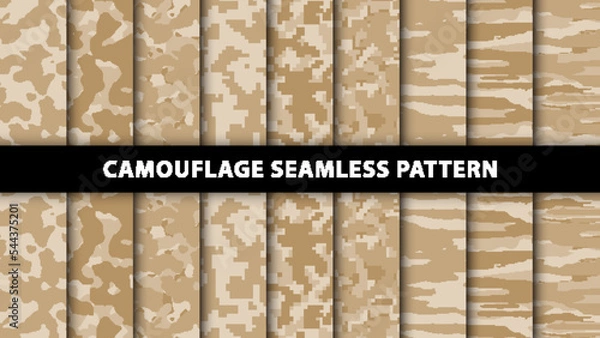 Obraz Military and army camouflage seamless pattern