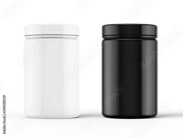 Obraz 3D Illustration. Supplement bottle isolated on white background