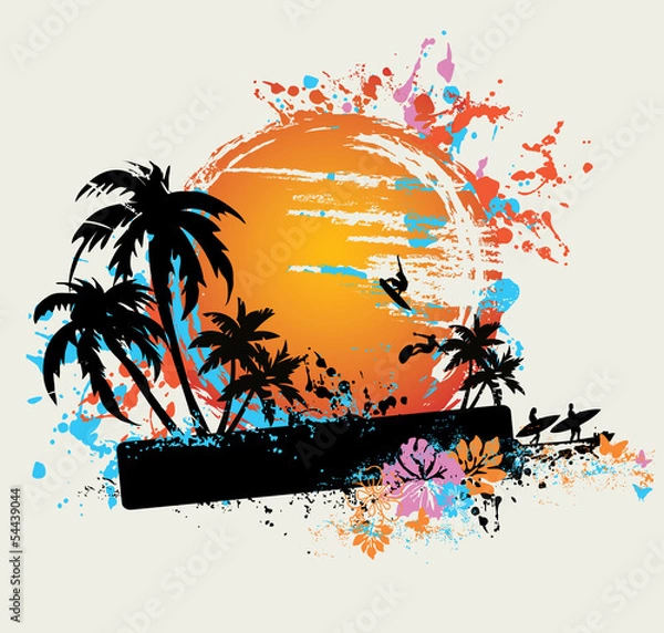 Obraz summer illustration