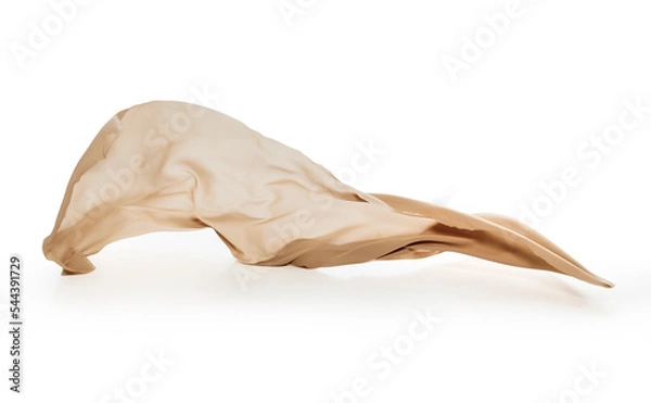 Obraz brown ribbon on white background