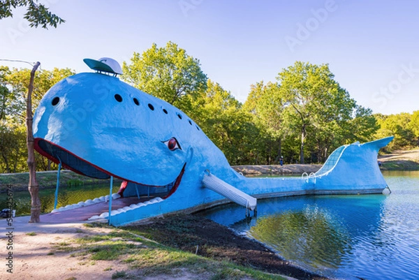 Fototapeta Sunny view of the Blue Whale of Catoosa