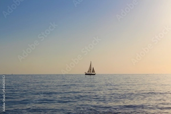 Obraz sailboat at sunset