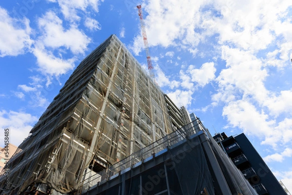 Fototapeta マンション・ビルの建設現場