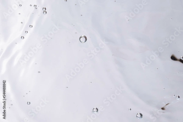 Obraz Underwater bubble texture on white background. Water with bubbles. Air bubbles underwater