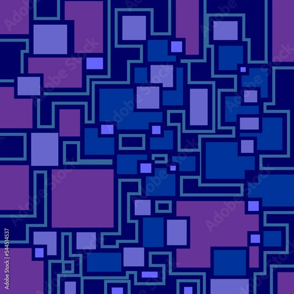 Fototapeta Abstract Blue Cube Block Background Pattern