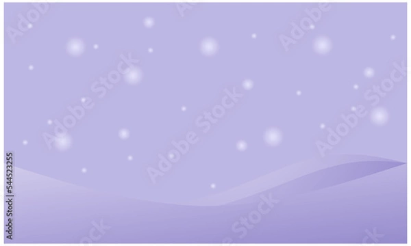 Obraz Purple pastel background for winter events with snow elements