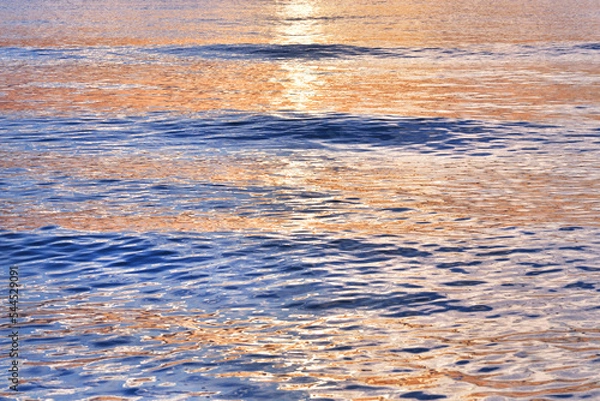 Obraz 夕暮れの海面の抽象的イメージ