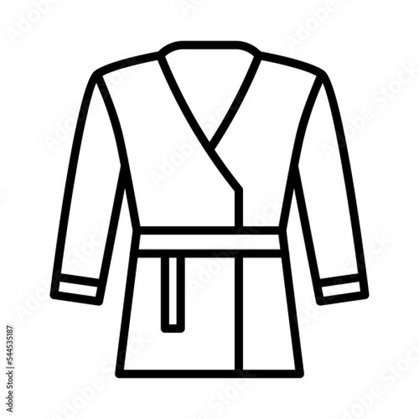 Fototapeta Illustration of Shaolin Robe design Icon