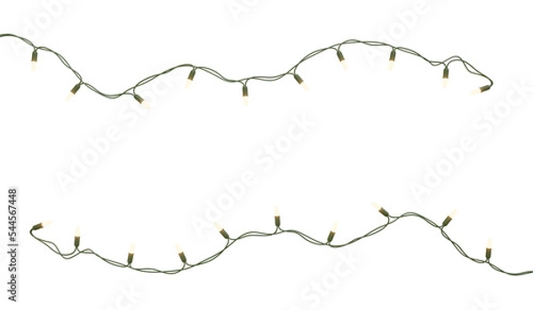 Obraz Fairy Light String with transparent background