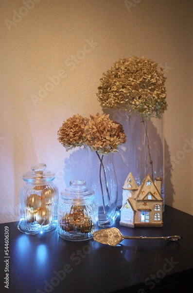 Obraz christmas decoration with candles