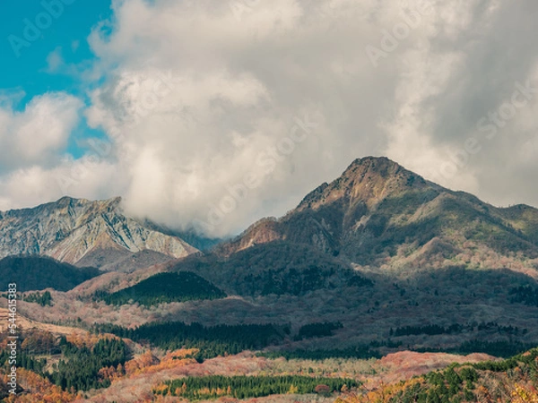 Fototapeta 蒜山　鬼女台展望休憩所　大山